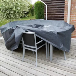 Overtræk til rundt havebord og stole H70 x Ø118 cm