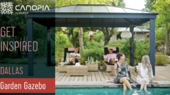 Palram - Canopia Dallas 4300 havepavillon, antracitgrå