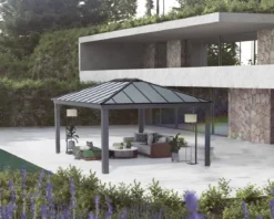 Palram - Canopia havepavillon Dallas 4,2 x 6 meter antracitgrå