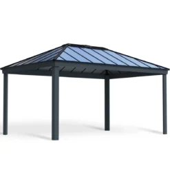 Palram - Canopia havepavillon Dallas 4,2 x 6 meter antracitgrå