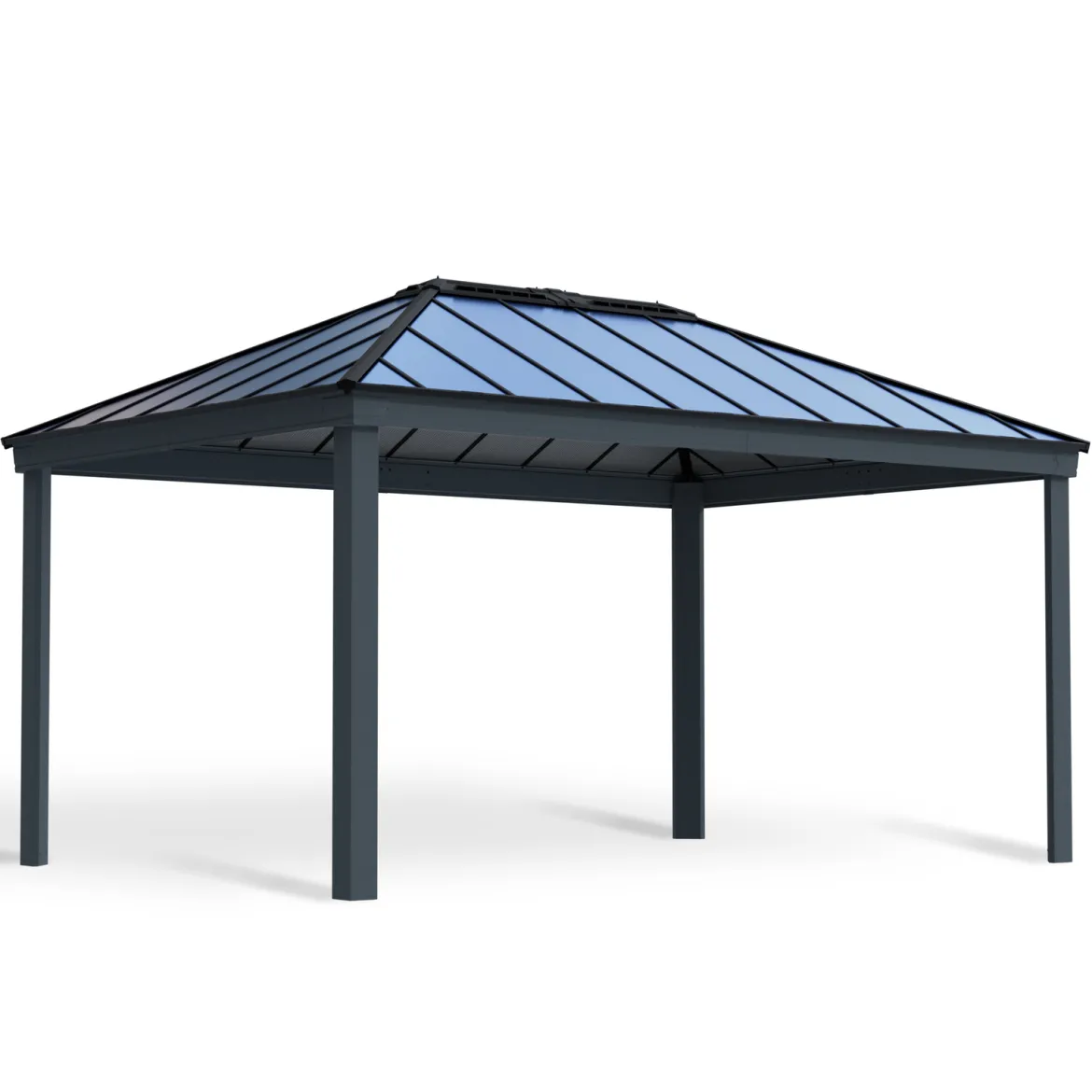 Palram - Canopia havepavillon Dallas 4,2 x 6 meter antracitgrå