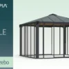 Palram - Canopia Ledro 3600 lukket havepavillon, antracitgrå