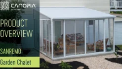 Palram - Canopia Sanremo udestue 3x4,25 m, hvid