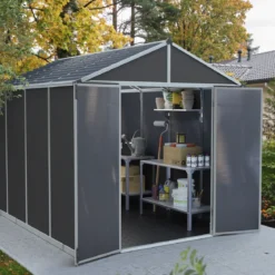 Palram - Canopia skur Rubicon 7,2 m2. mørkegrå