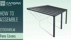 Palram - Canopia STOCKHOLM terrasseoverdækning 3,4x5,9m antracitgrå