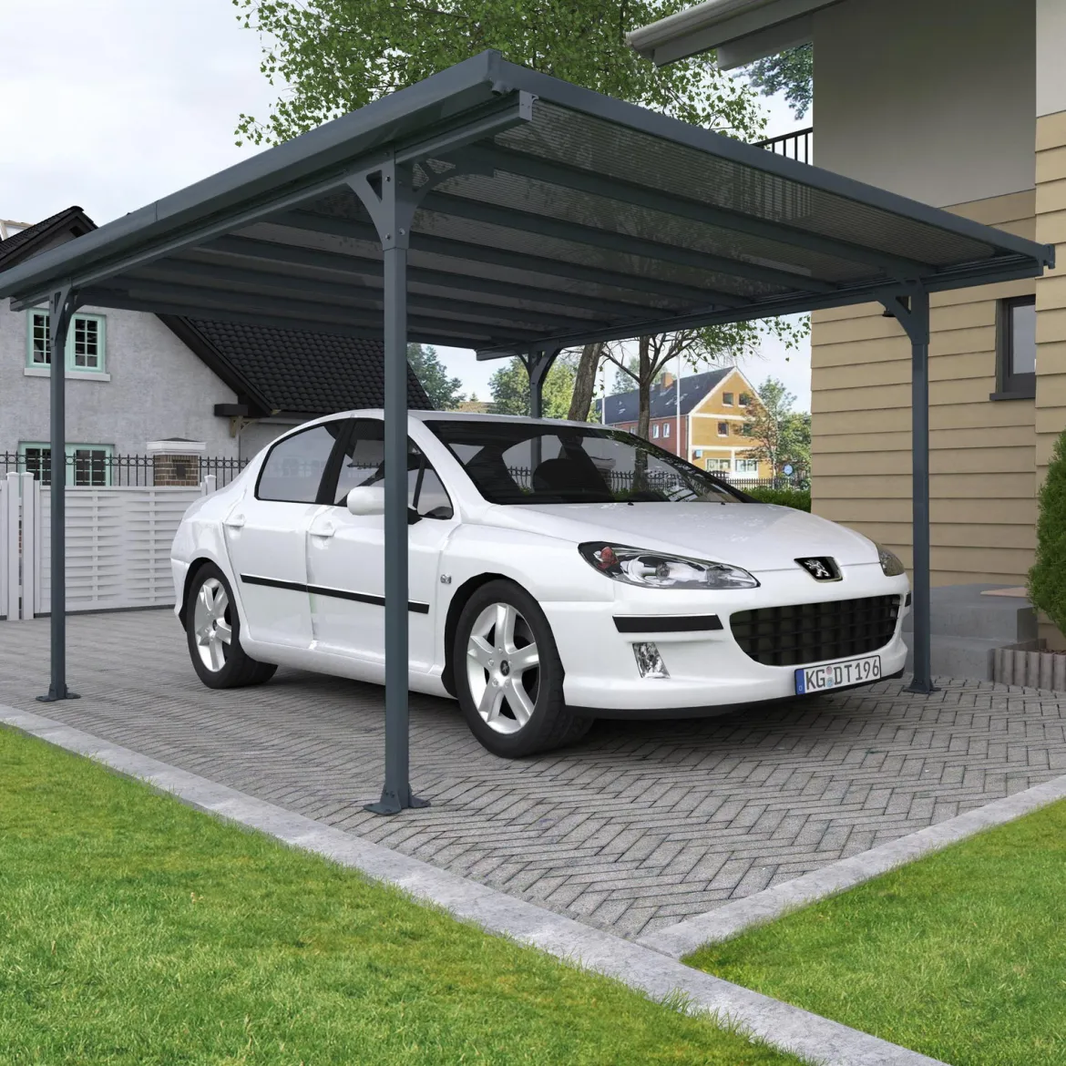 Palram - Canopia Verona carport 5000, antracitgrå