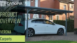 Palram - Canopia Verona carport 5000, antracitgrå