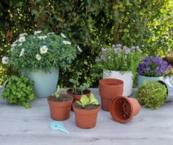 Plantepotte i plast, Ø13 cm - 12 stk
