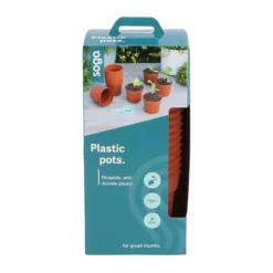 Plantepotter i plast, Ø9 cm - 18 stk.