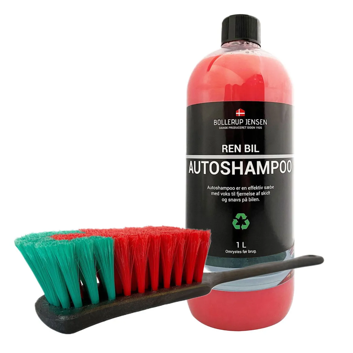 Ren bil autoshampoo inkl. autobørste