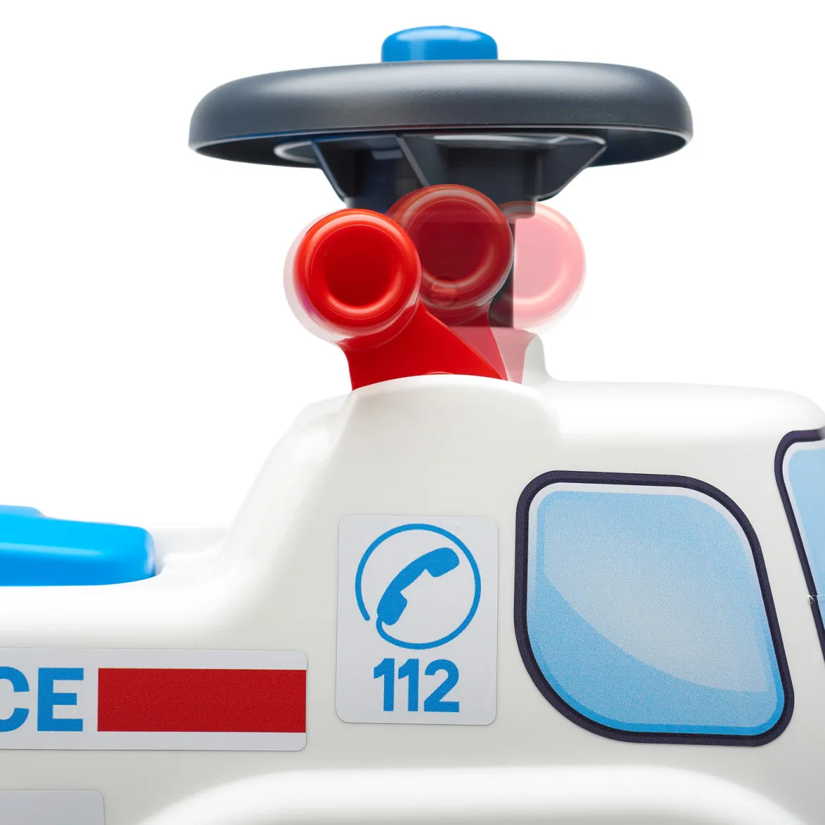 Ride-on ambulance inkl. opbevaringsrum