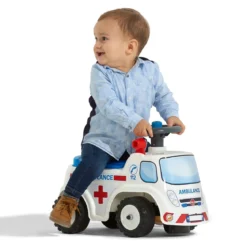 Ride-on ambulance inkl. opbevaringsrum