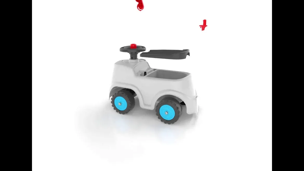 Ride-on ambulance inkl. opbevaringsrum