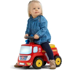 Ride-on brandbil inkl. opbevaringsrum