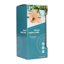 Runde Fiberpotter, 8 cm - 10 stk.