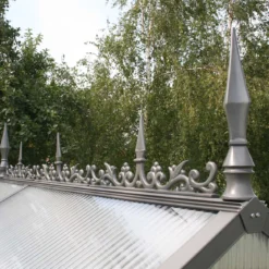Rygningsdekoration til Drivhus - Model Typ II, Aluminium Natur