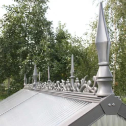 Rygningsdekoration til Drivhus - Model Typ II, Aluminium Natur