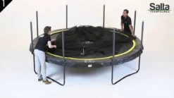 Salta Trampolin Comfort Edition Ø427 cm, sort inkl. sikkerhedsnet