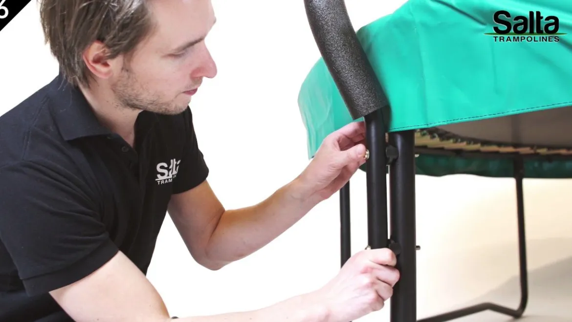 Salta Trampolin First Class Ø427 cm, sort inkl. stige & sikkerhedsnet