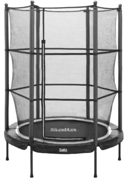 Salta Trampolin Junior Ø139x189 cm, sort inkl. sikkerhedsnet