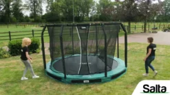 Salta Trampolin Premium Ground 305x214 cm inkl. sikkerhedsnet
