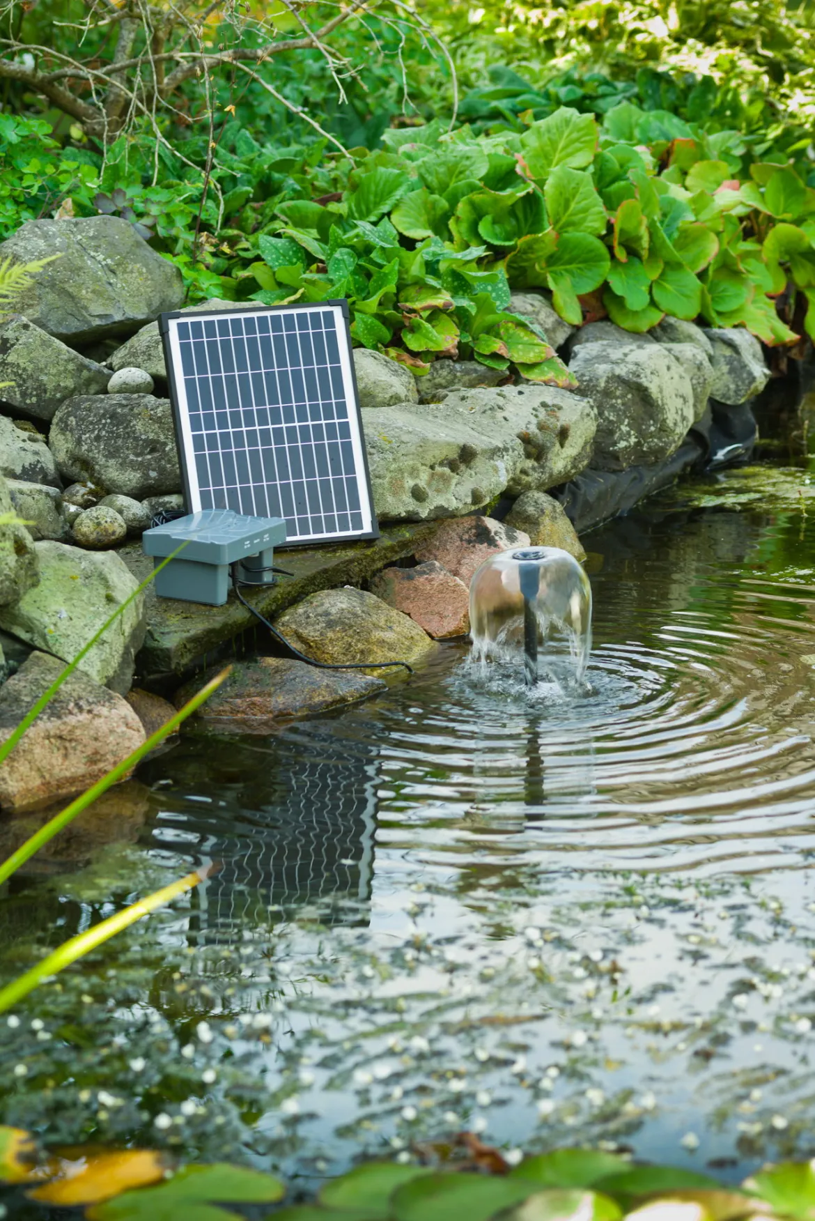 SolarMax 600 Accu Springvandssæt med solcelle