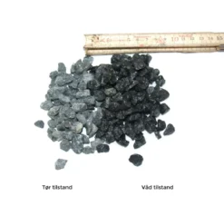 Sorte granitskærver 8-11 mm - 1000 kg