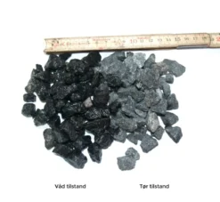 Sorte granitskærver, 11-16 mm - 500 kg