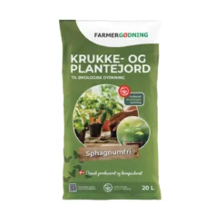Spagnumfri krukke- og plantejord - 20 liters