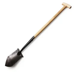 Spids spade med trin og askeskaft - 130 cm
