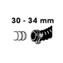 Spændebånd til flexslange 20-23 mm galvaniseret 2 stk