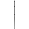 Stolpe for panelhegn med deko "X", 40 x 40 x 1500 mm, galvaniseret