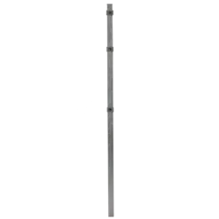 Stolpe for panelhegn med deko "X", 40 x 40 x 1500 mm, galvaniseret
