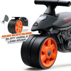 Street Champion motorcykel m/EVA hjul, sort FALK