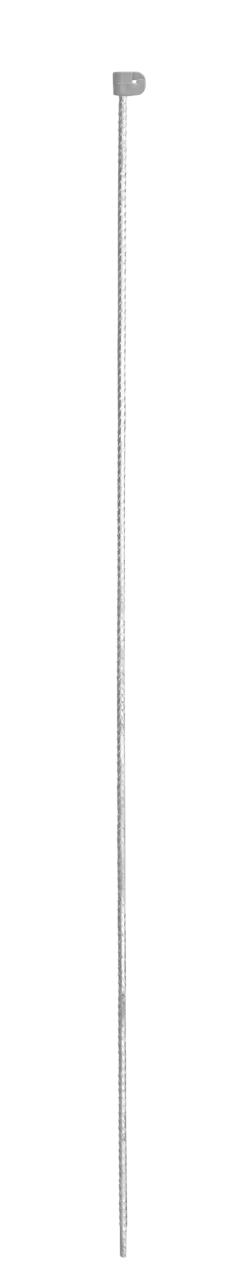 Tentorpæl 8 mm grå, med grå hætte, 110 cm, colli 25 stk.