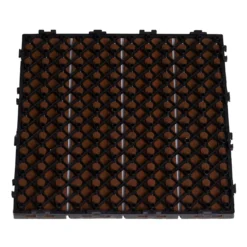 Terrasseflise komposit 30 x 30 cm 4-pak, teak HORTUS