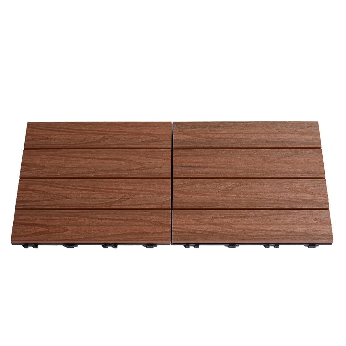 Terrasseflise komposit 30 x 30 cm 4-pak, teak HORTUS