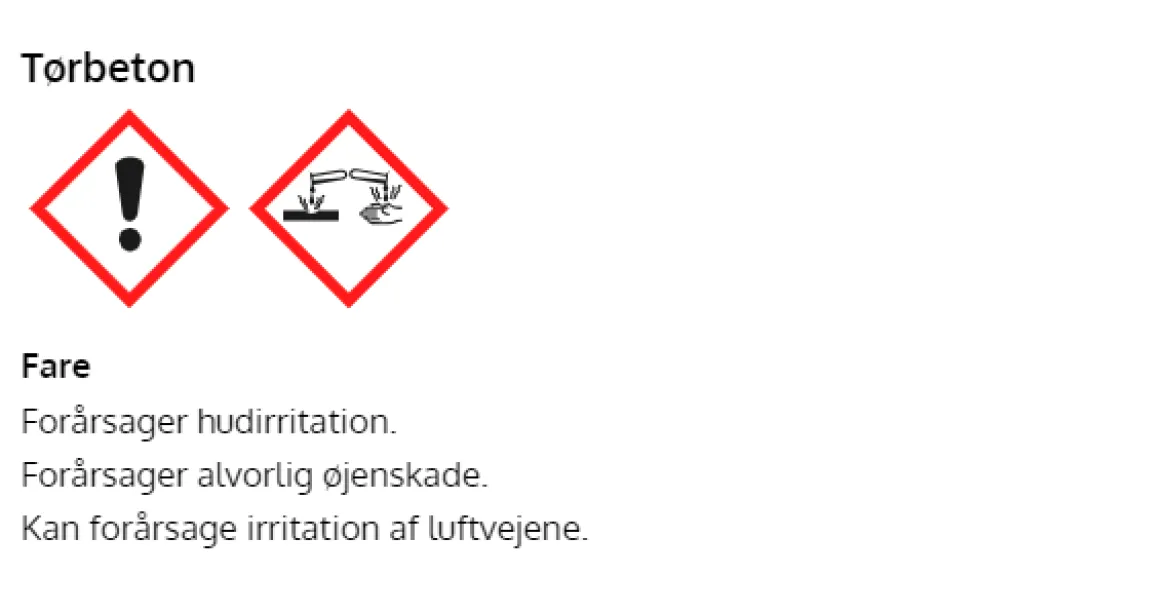 Tørbeton 1:4 - 1000 kg.