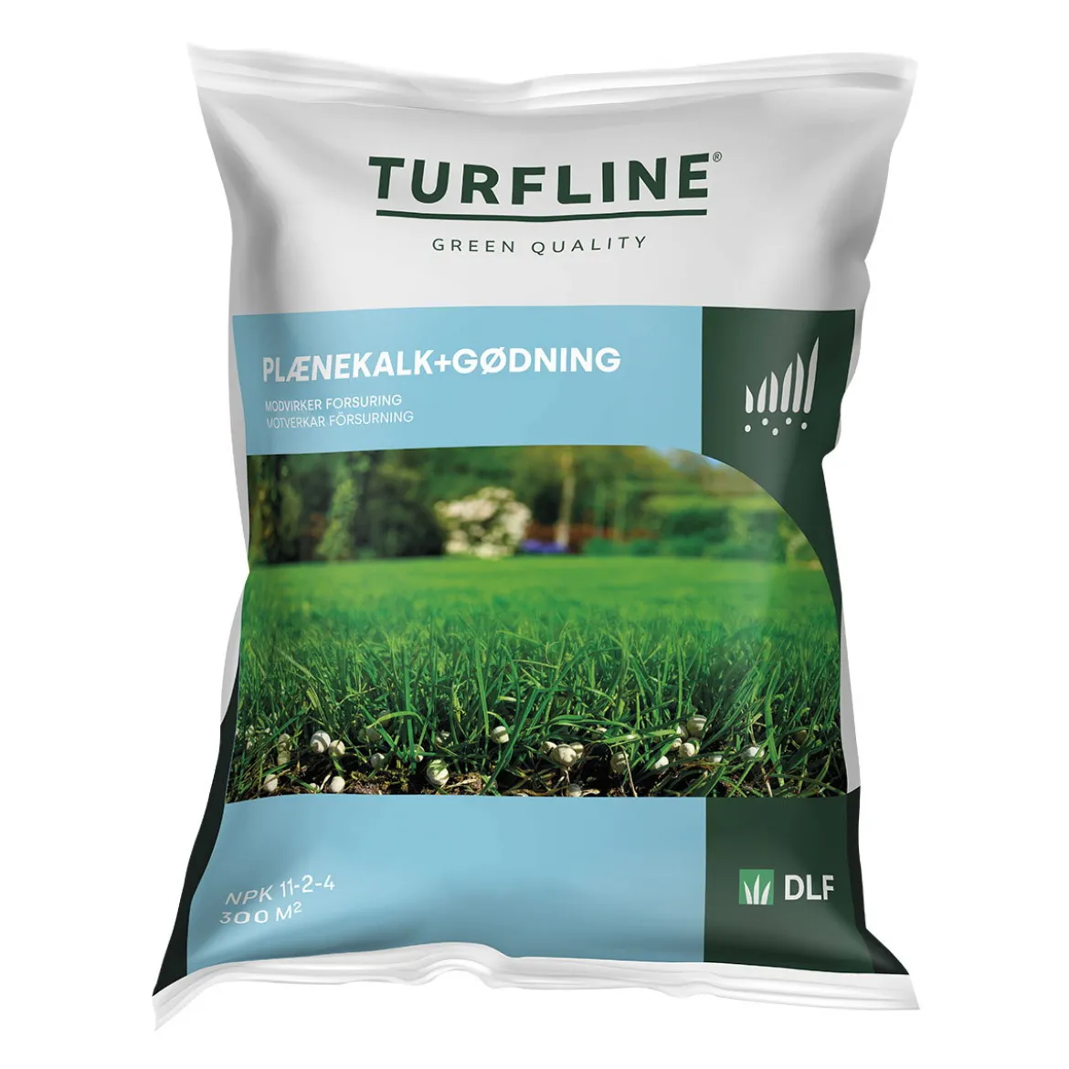 Turfline Plænekalk + Gødning 2-i-én - 10 kg. / 300 m2
