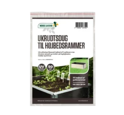 Ukrudtsdug til højbed af pallerammer