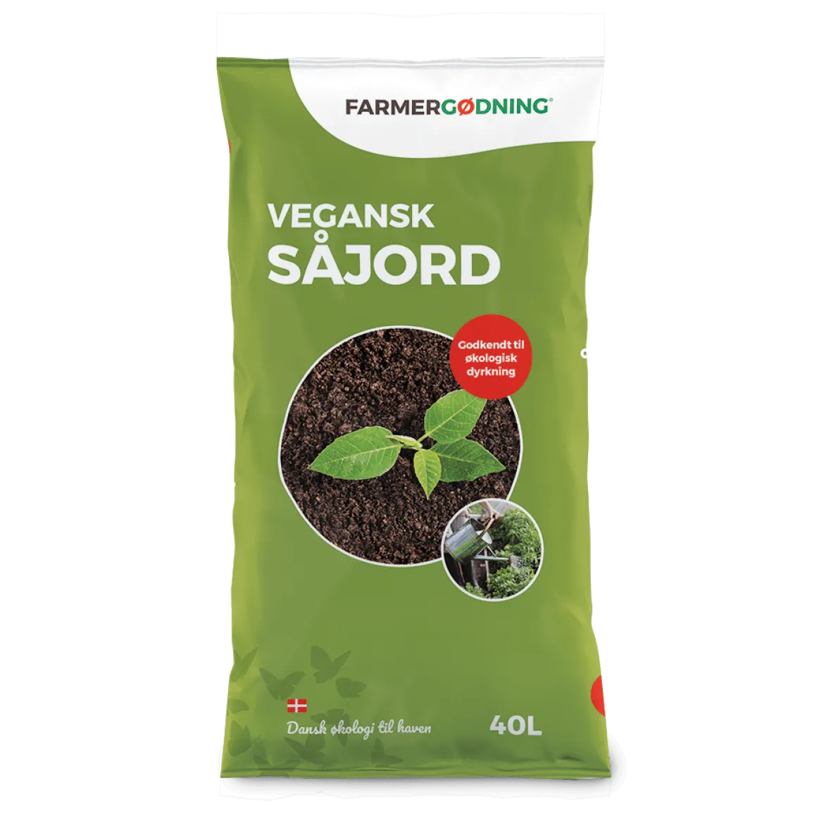 Vegansk Såjord til økologisk dyrkning - 40 liter