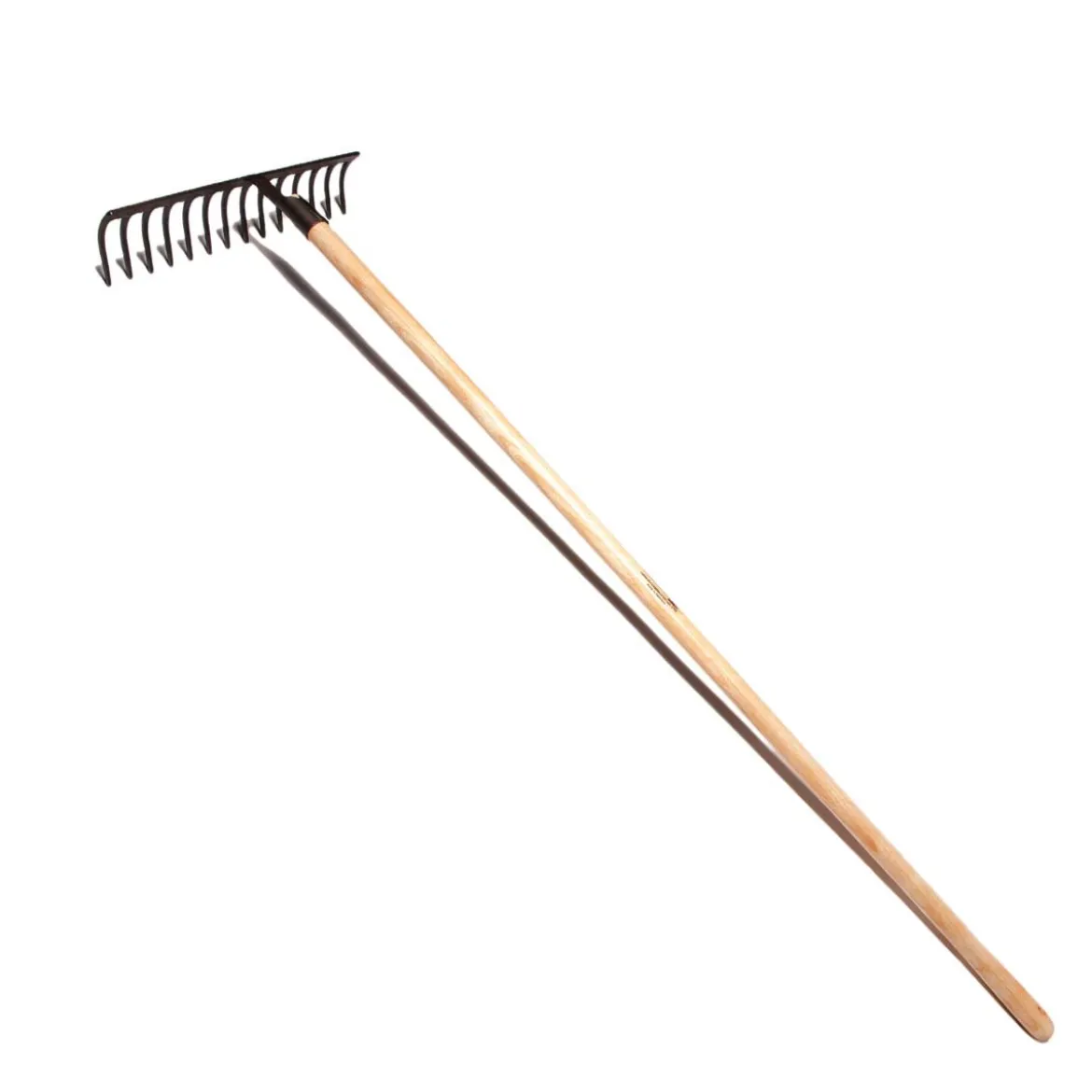 Vejrive med 14 tænder og lakeret skaft - 168 cm